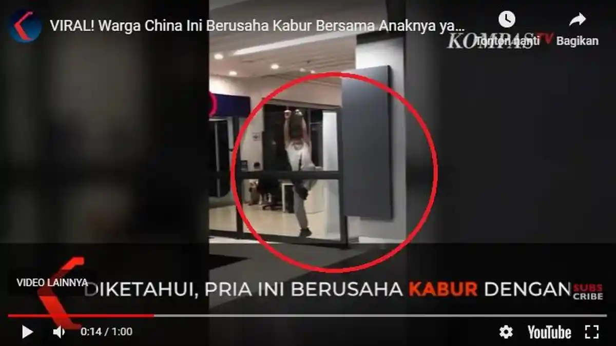 VIDEO - Anaknya Diduga Terinfeksi Virus Corona, Warga China Ini Tolak Dirawat dan Coba Kabur
