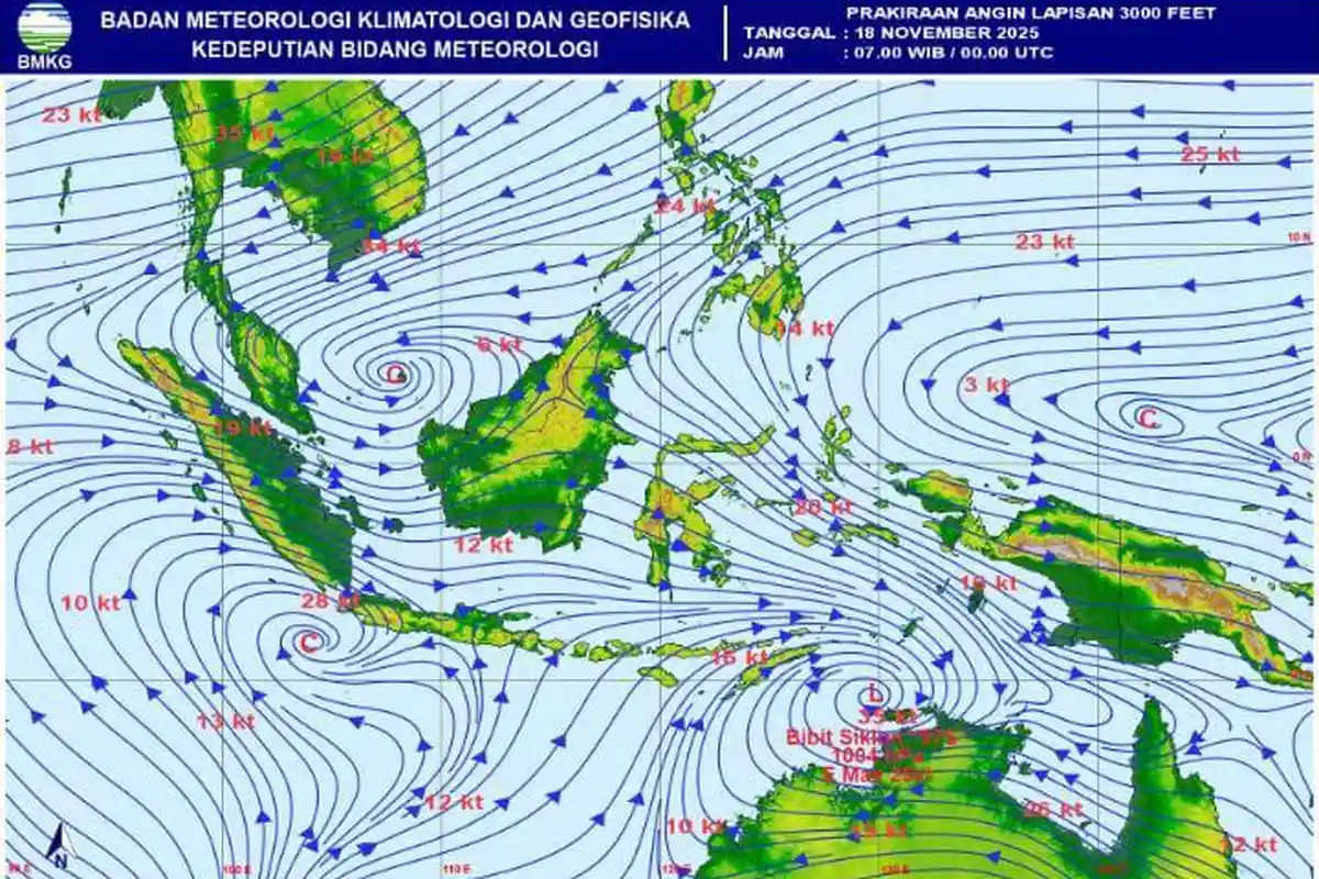 Cuaca Tak Menentu, BMKG Prediksi Maluku Tengah Dilanda Hujan Tiga Hari ke Depan