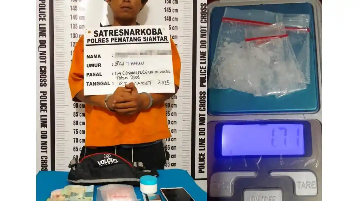 Pemberantasan Narkoba: Polres Pematangsiantar Gagalkan Peredaran Sabu di Jalan Parapat