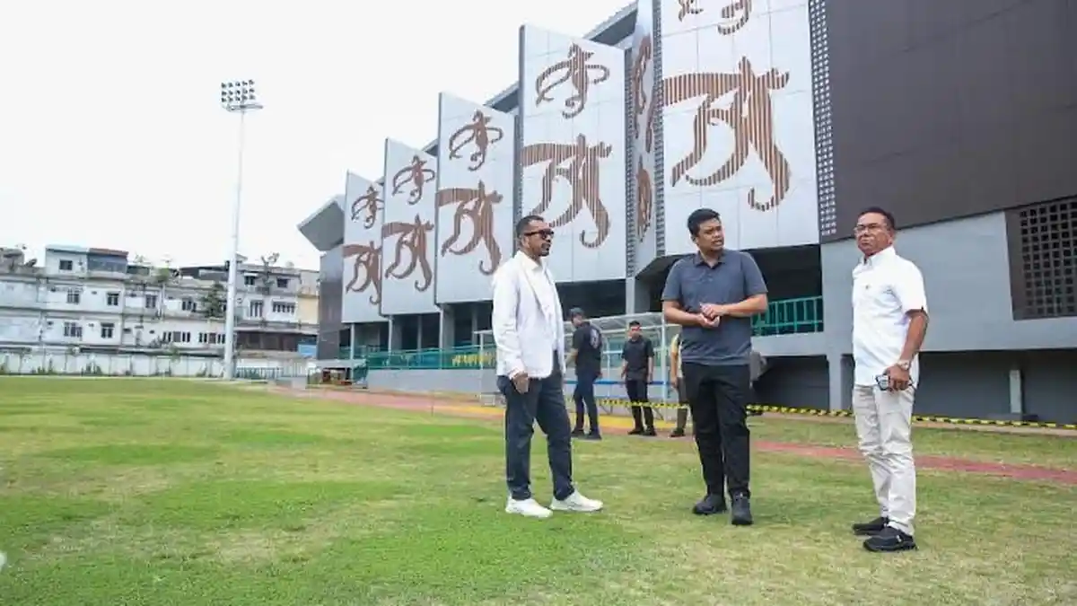 PSSI Tinjau Lapangan Sepak Bola Kebun Bunga Medan, akan Dipakai Event U-17