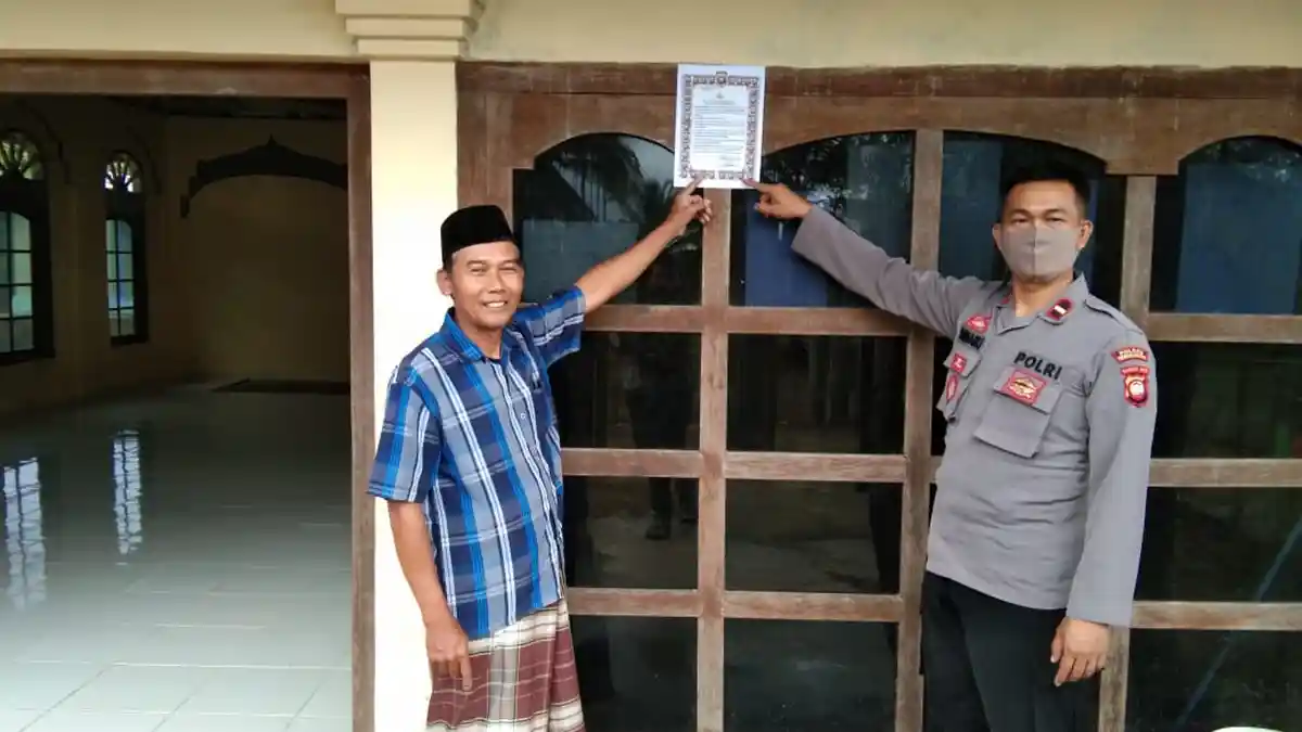 Silaturahmi Kamtibmas, Ini Imbauan Kapolsek Lumar pada Pengurus Masjid Terkait SE Menteri Agama