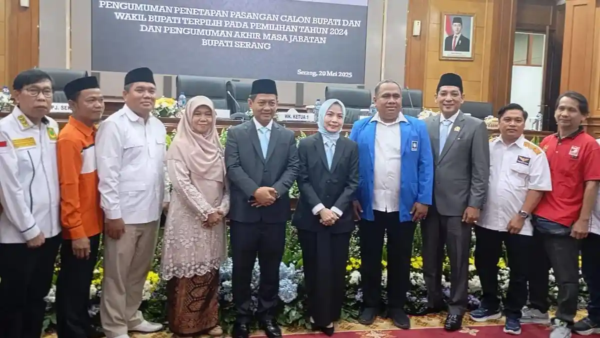 DPRD Tetapkan Ratu Zakiyah dan Najib Hamas Sebagai Bupati dan Wakil Bupati Serang Priode 2025-2030