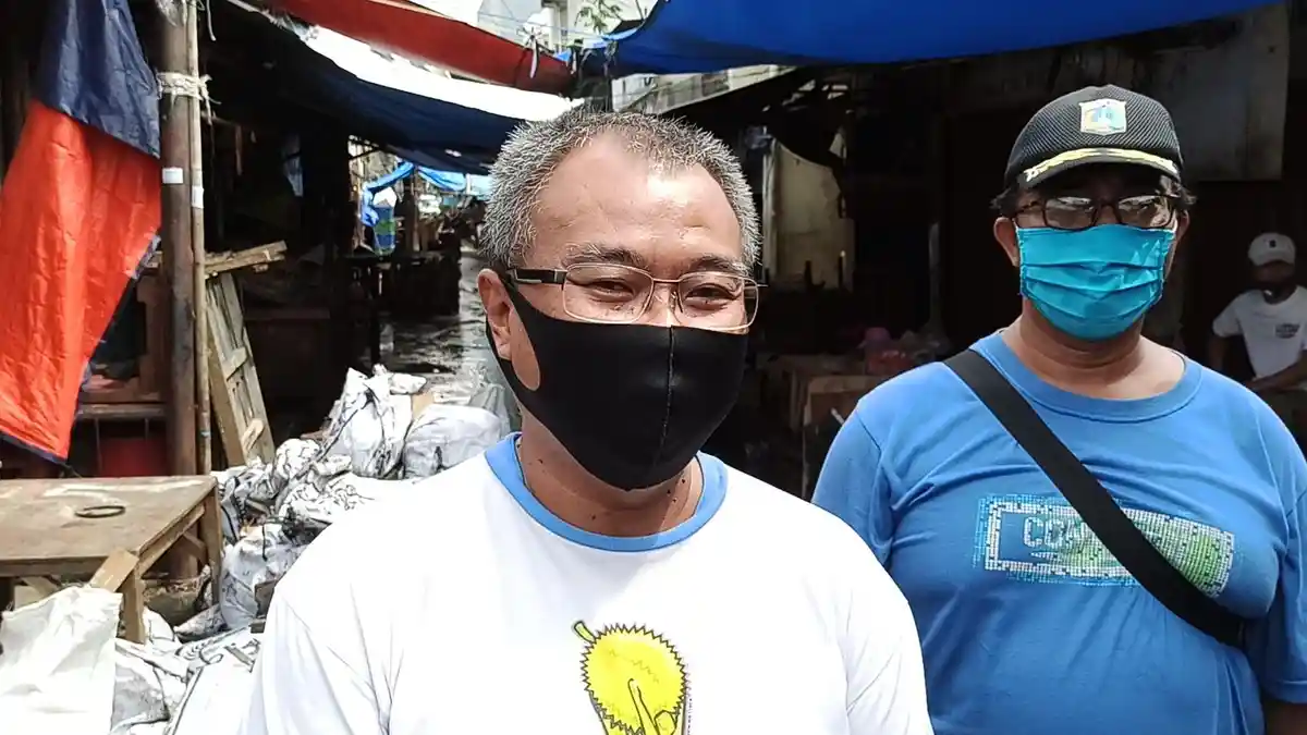 Dua Pedagang Pasar Bambu Kuning yang Positif Covid-19 Jalani Isolasi Mandiri di Rumah