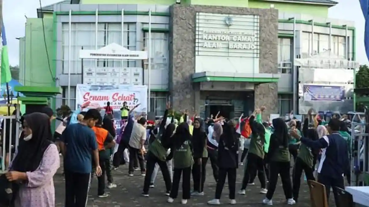 Senam Sehat Kecamatan Bersama Honda Perdana Digelar Meriah