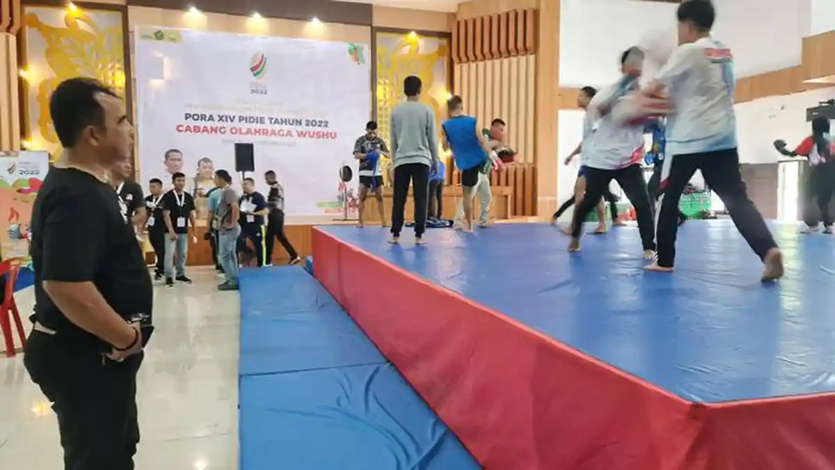 Tiga Wasit Nasional Pimpin Laga Cabor Wushu, Ini Dua Atlet Didiskualifikasi