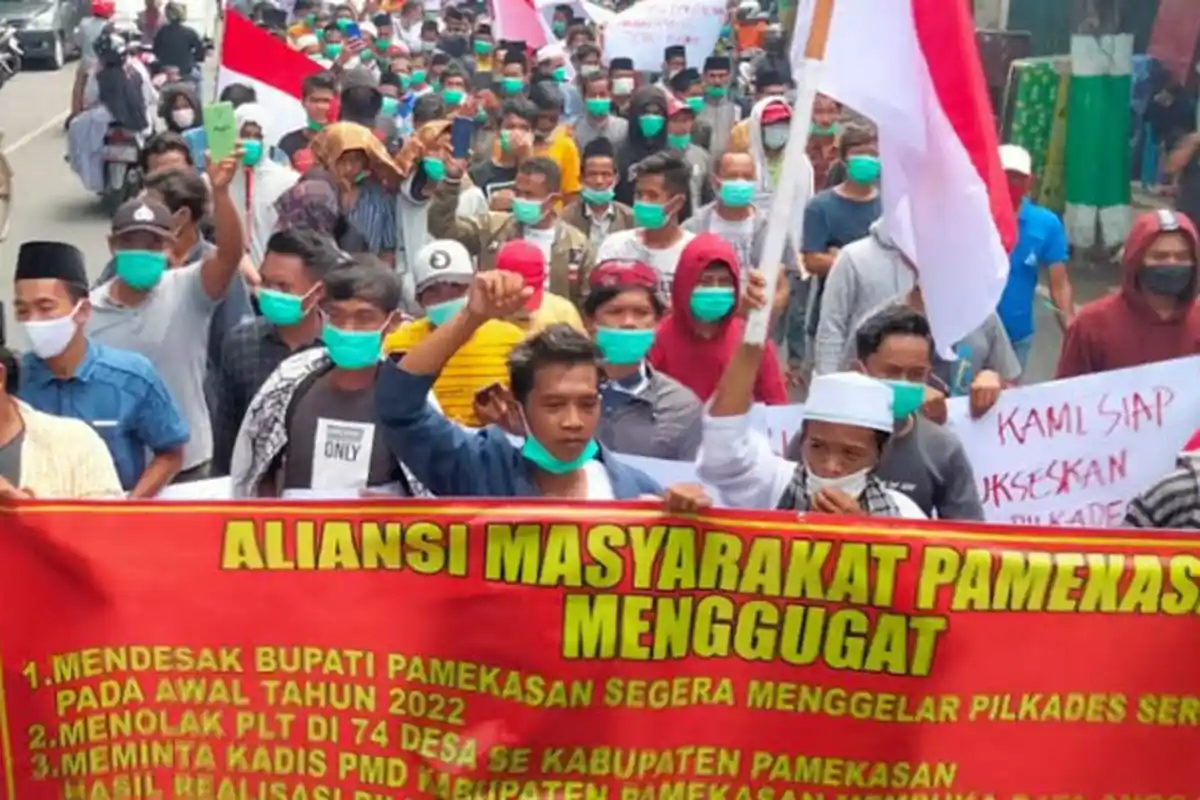 Pilkades Pamekasan Akhirnya Bakal Digelar Pemkab Pamekasan Pasca Didesak Pendemo, ini Keputusannya