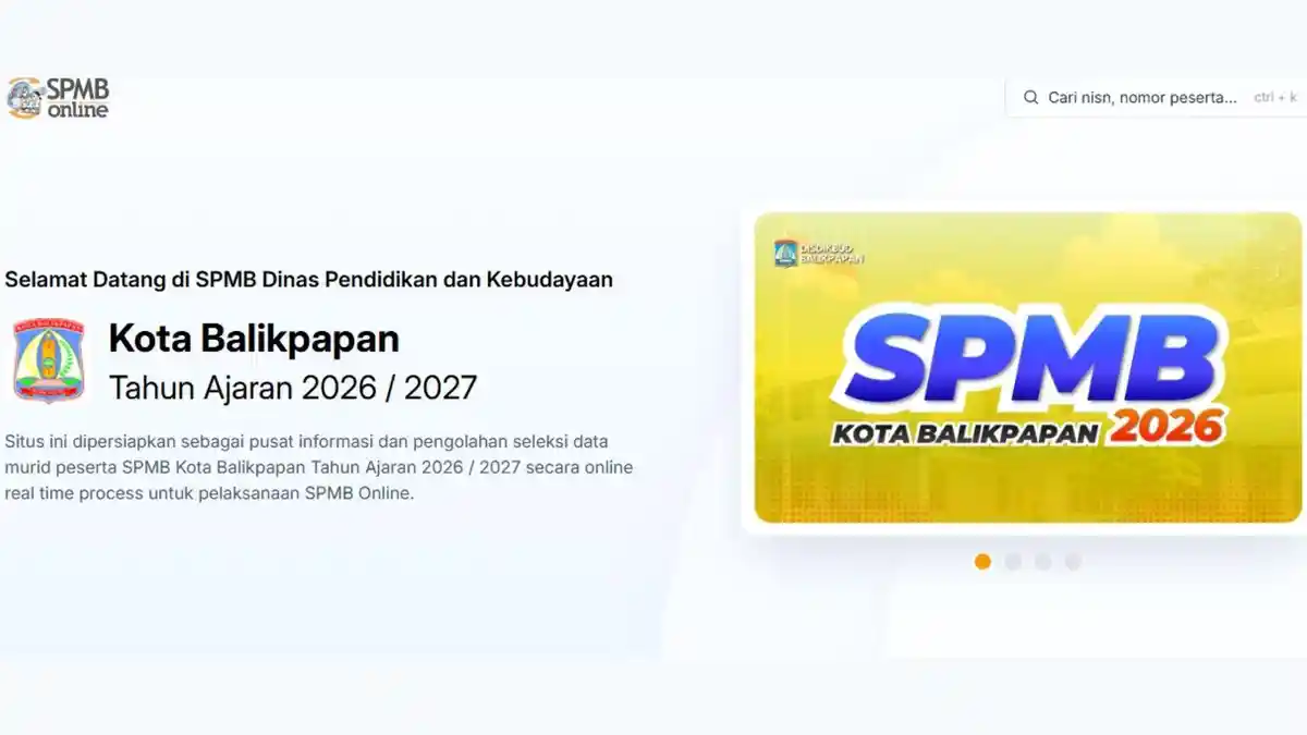 Jadwal SPMB Balikpapan 2026 Jenjang SD dan SMP Lengkap Syarat dan Jalur Daftarnya