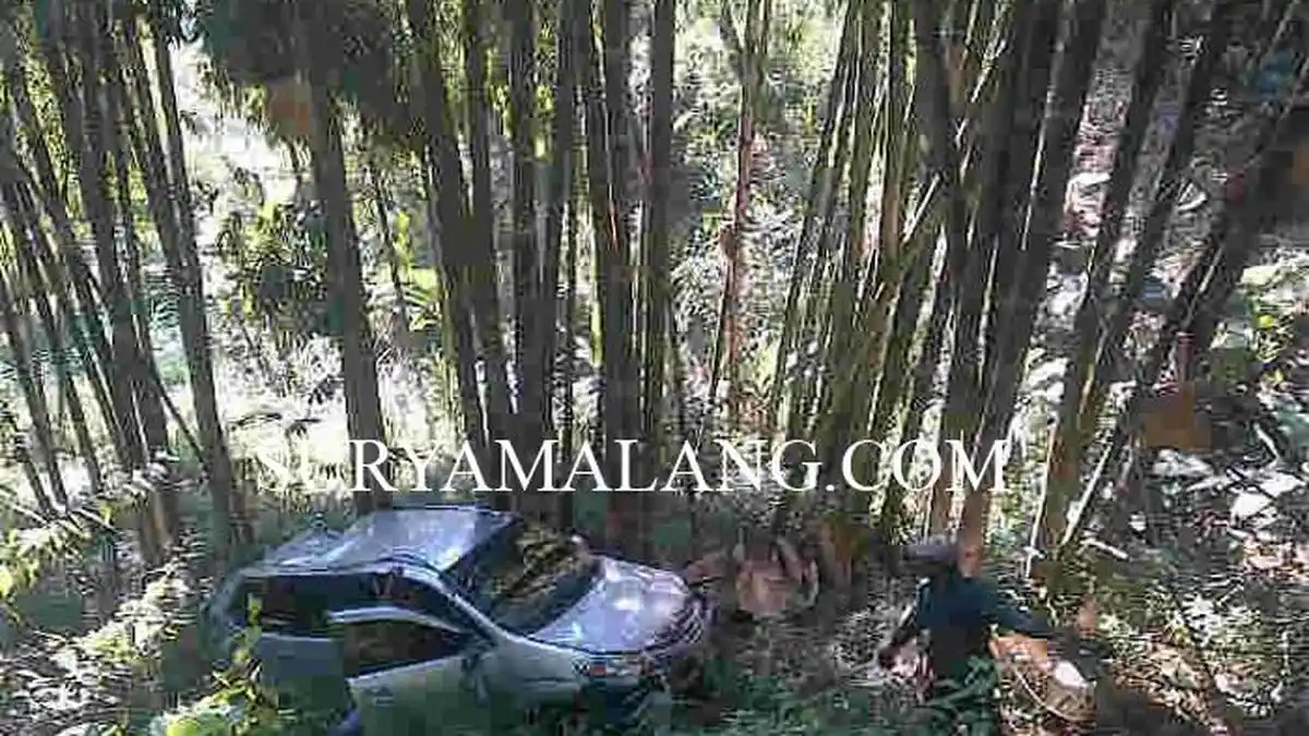 Avanza Terperosok ke Jurang Sedalam 15 Meter, Empat Penumpangnya Selamat