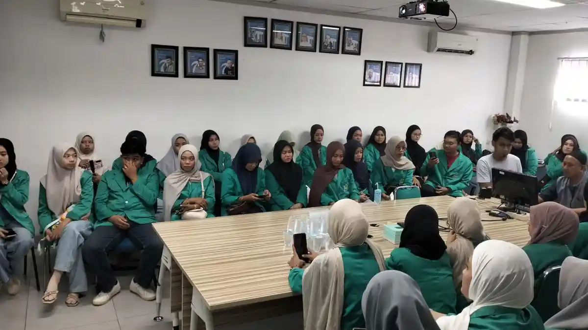 64 Mahasiswa KPI IAIN Parepare Belajar Jurnalistik Digital di Tribun Timur