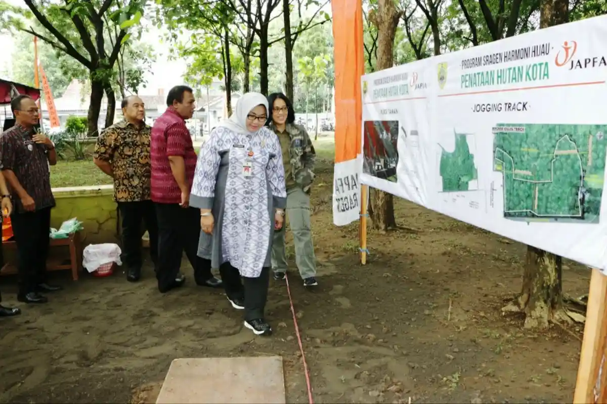 Jogging Track Hutan Kota Plumbungan Sragen, Tahap Pertama Dua Kilometer