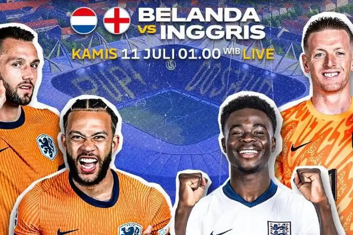 Prediksi Skor Netherlands vs England Semifinal Euro 2024 Kamis 11 Juli 2024 Jam 2 Cek Live Streaming