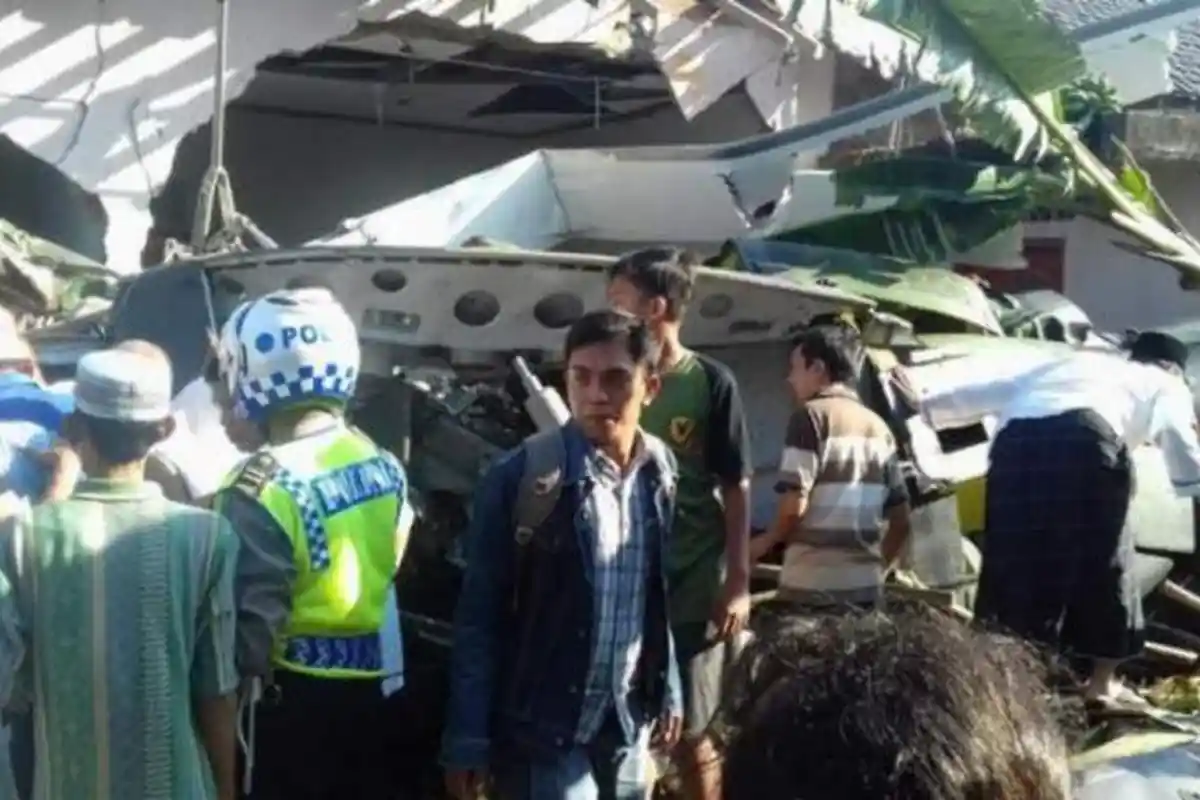Heli Jatuh Saat Terbang dari Solo Menuju Yogyakarta