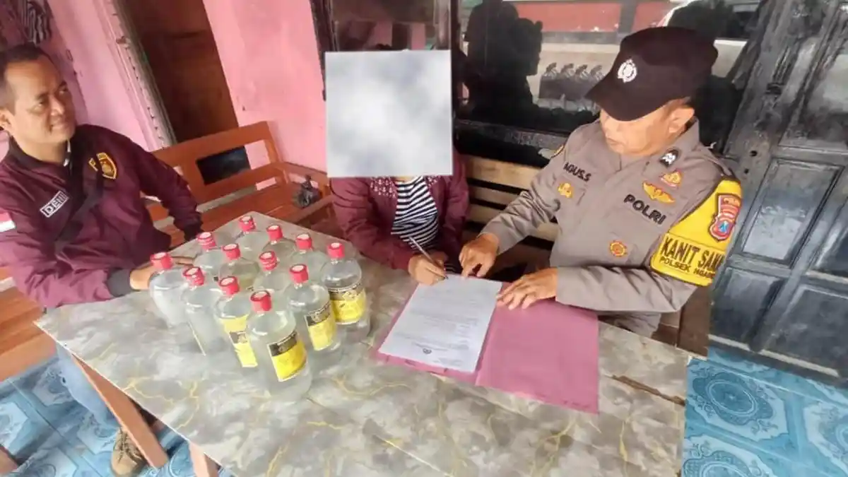 Operasi Pekat Semeru 2026, Polsek Ngadiluwih Kediri Amankan Penjual Miras
