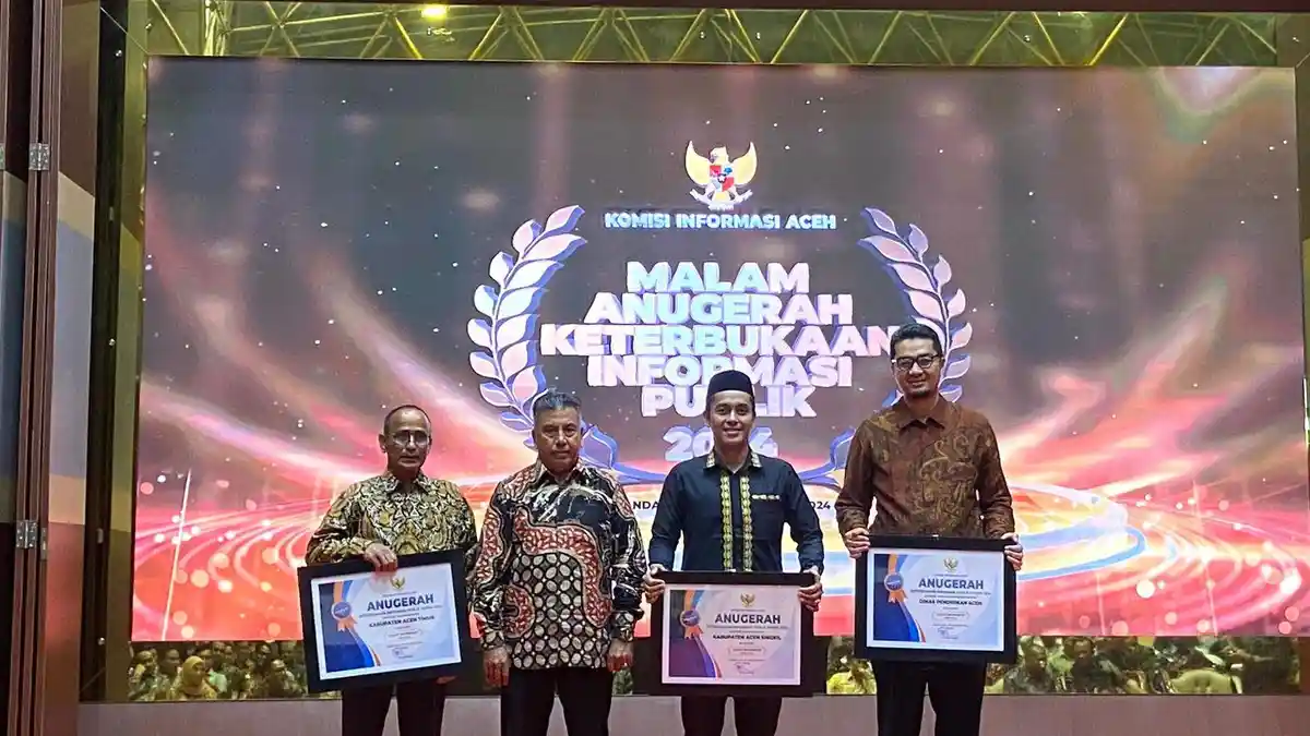 Aceh Timur Sabet Penghargaan Keterbukaan Informasi Publik