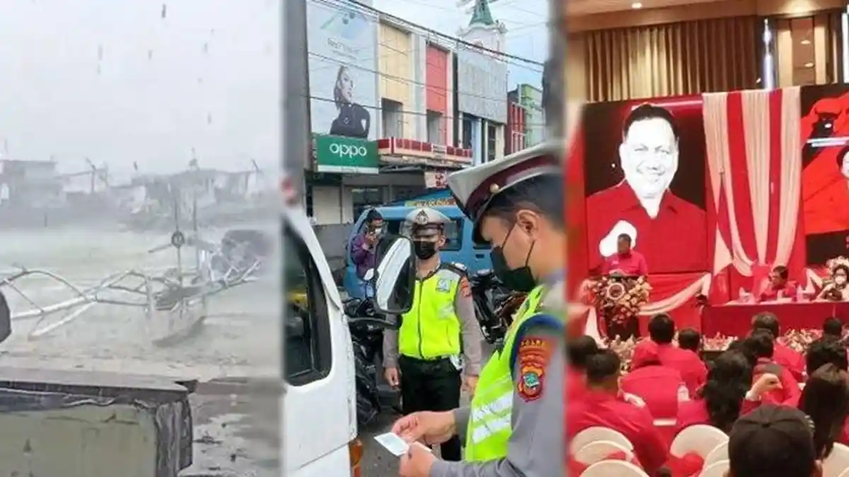Berita Populer Sulut Hari Ini: Dampak Cuaca Buruk, Denda Tilang hingga PDIP Sulut Ragukan Survei
