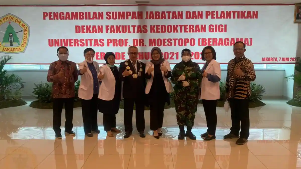 Dosen FKG Unhas Resmi menjadi Dekan Universitas Prof Dr Moestopo Jakarta