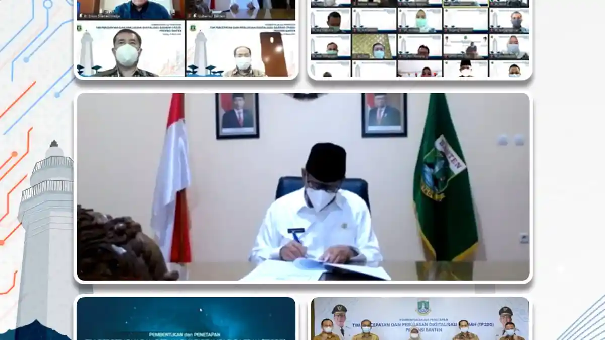 Pemprov Banten-Bank Indonesia Bentuk Tim Percepatan dan Perluasan Digitalisasi Daerah (TP2DD) Banten