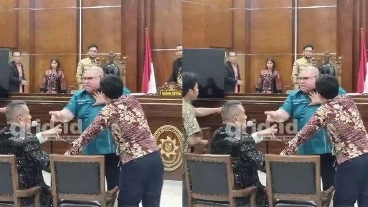 Razman Nasution Ngamuk di Depan Hotman Paris saat Sidang, Nyaris Adu Jotos: Tolong Adil Yang Mulia