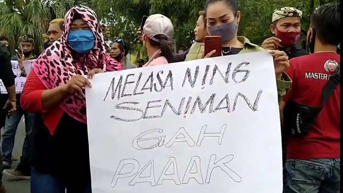 Datangi Pendopo Indramayu, Seniman Pantura Minta Bisa Manggung Malam Hari