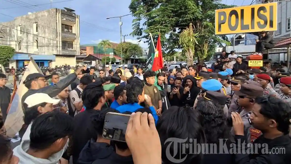 Kapolres Tarakan Terima Massa Aksi, Siap Laksanakan Tes Urine Bagi Personel