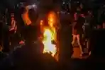 Demo Tolak UU Cipta Kerja di Palembang Berujung Bentrok