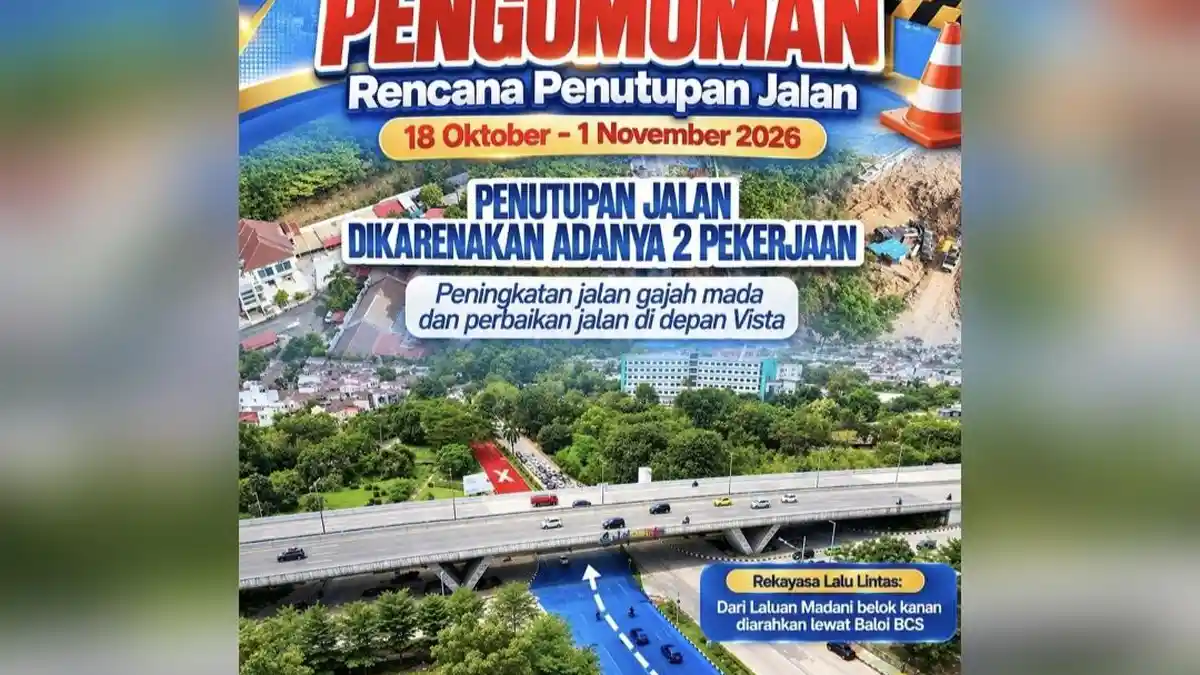 Jalan Gajah Mada Batam Ditutup 15 Hari, Ada Pemasangan Box Culvert dan ...