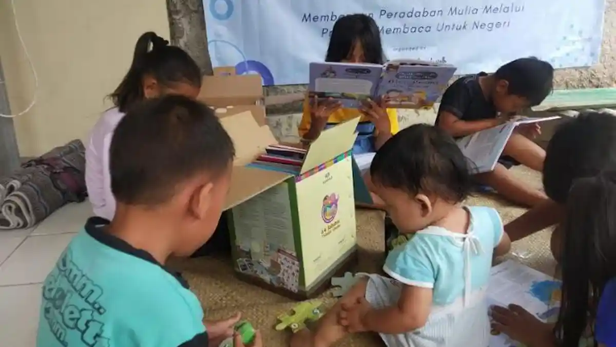 Ada Taman Baca di Rumah Peradaban SNC Serang, Kurangi Kecanduan Anak dari Gadget