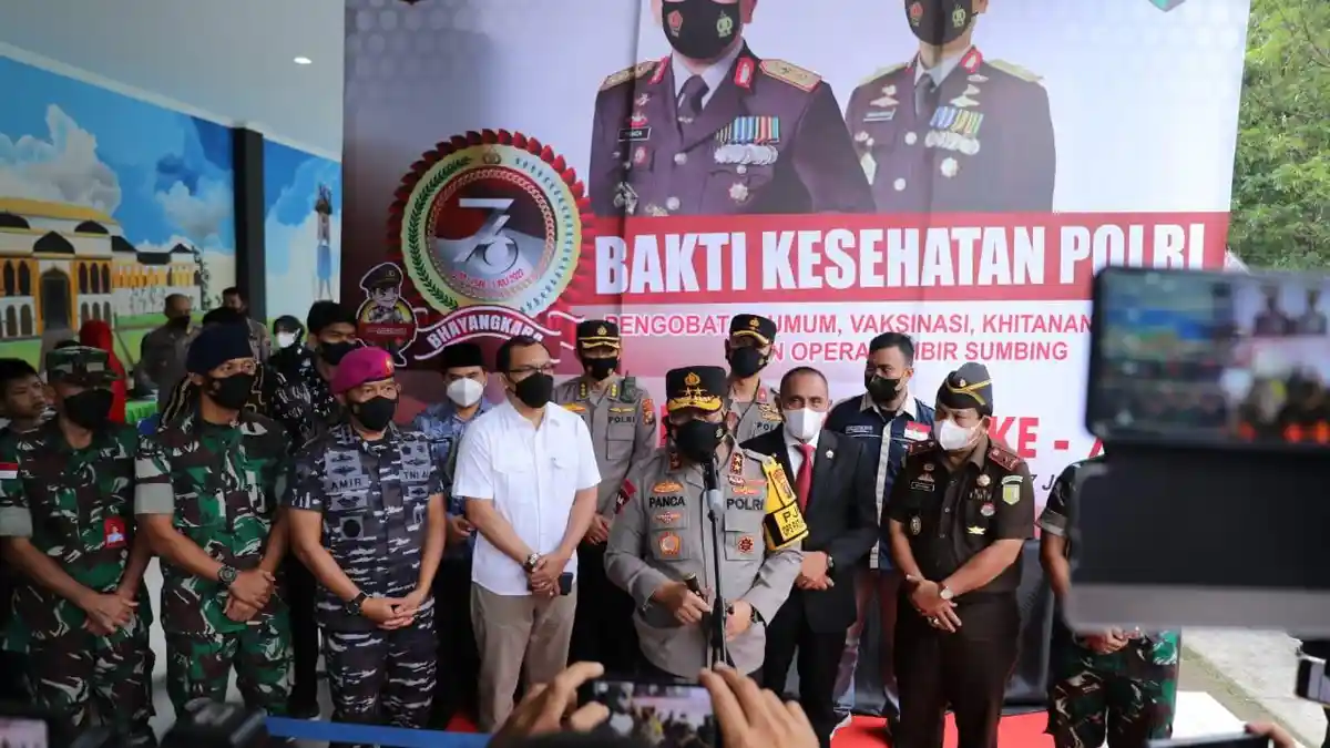 Polda Sumut Gelar Bakti Kesehatan Sambut HUT Ke-76 Bhayangkara