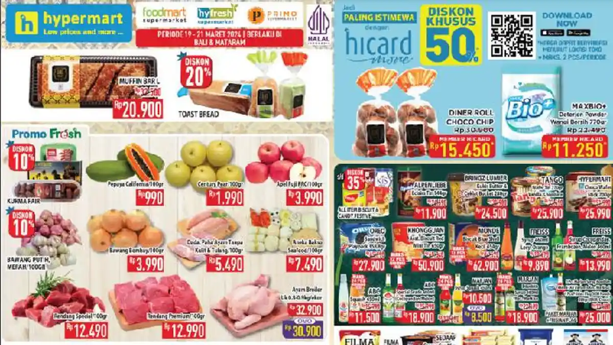 TERBARU! Promo Hypermart 19-21 Maret 2024: Mie Sedaap Grg Cup Rp11.900/3 pcs, Ada Diskon Ramadhan