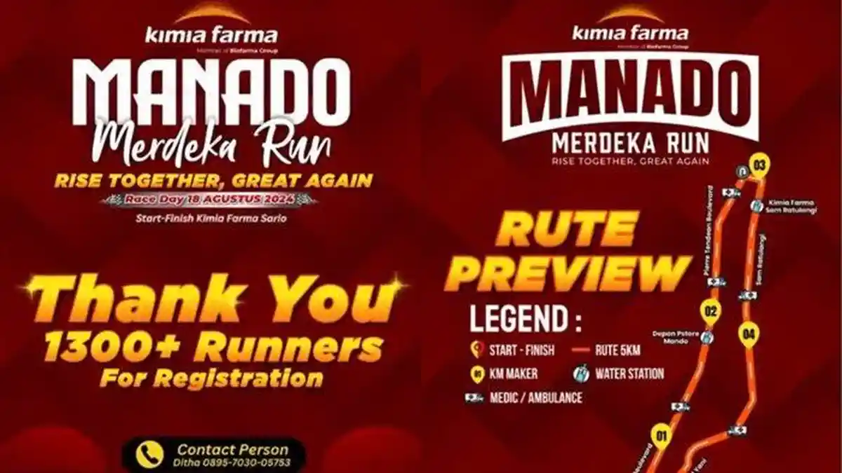 Kimia Farma Manado Merdeka Run 2024, Banyak Keuntungan Didapat, Daftar Segera di Sini