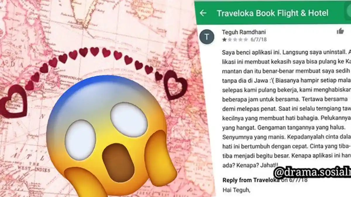 Buat Kekasihnya Pergi, Netizen Ini Curhat Benci dengan Traveloka, Balasannya Tak Terduga
