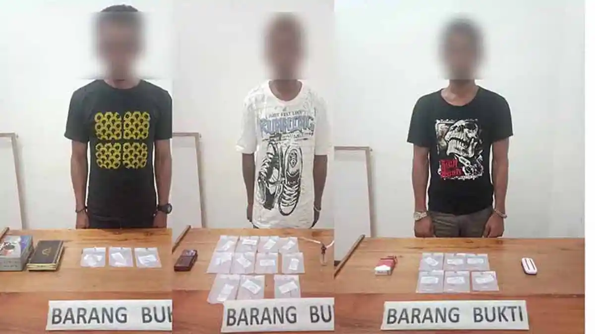 Tersandung Kasus Narkoba, Tiga Pria Ditangkap Polres Ketapang