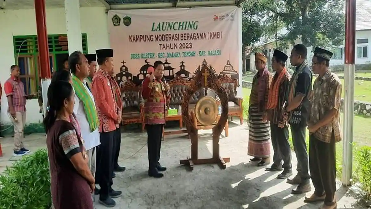 Bupati Simon Nahak Launching Kampung Moderasi Beragama Kabupaten Malaka