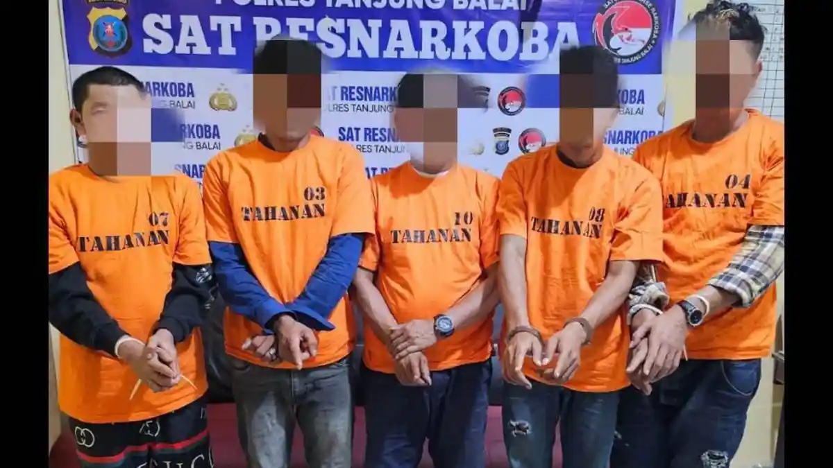 5 Bandar Narkoba Diringkus Polres Tanjungbalai, Selama Ini Disebut-sebut Sebagai Pemasok Ekstasi