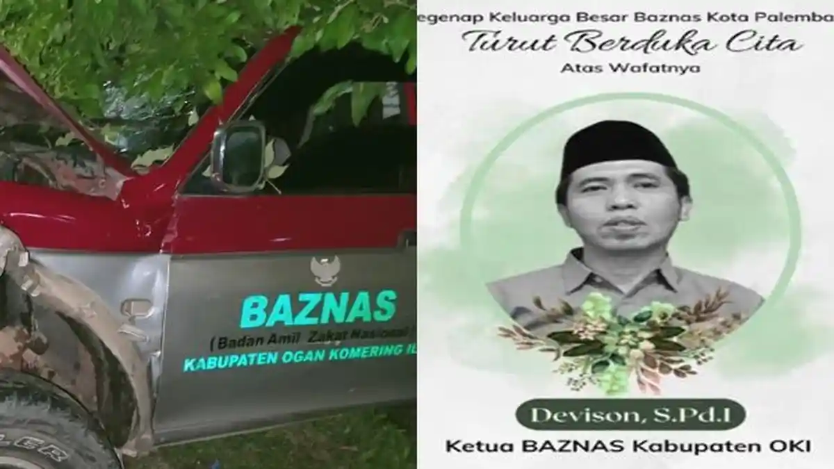 Ketua Baznas OKI Devison Tewas Kecelakaan di Ogan Ilir, Ternyata Baru Pulang Dinas Dari Tangerang