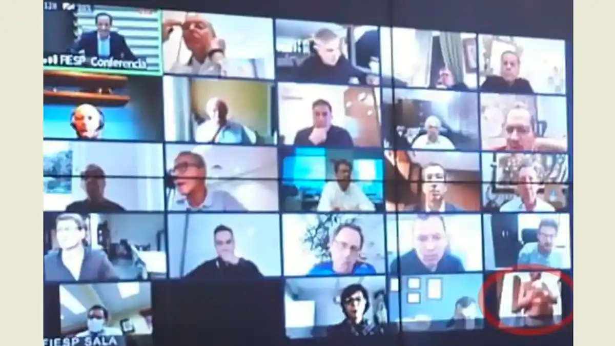 Rapat dengan Presiden Brasil Via Zoom, Ada Peserta yang Telanjang Lupa Matikan Kamera