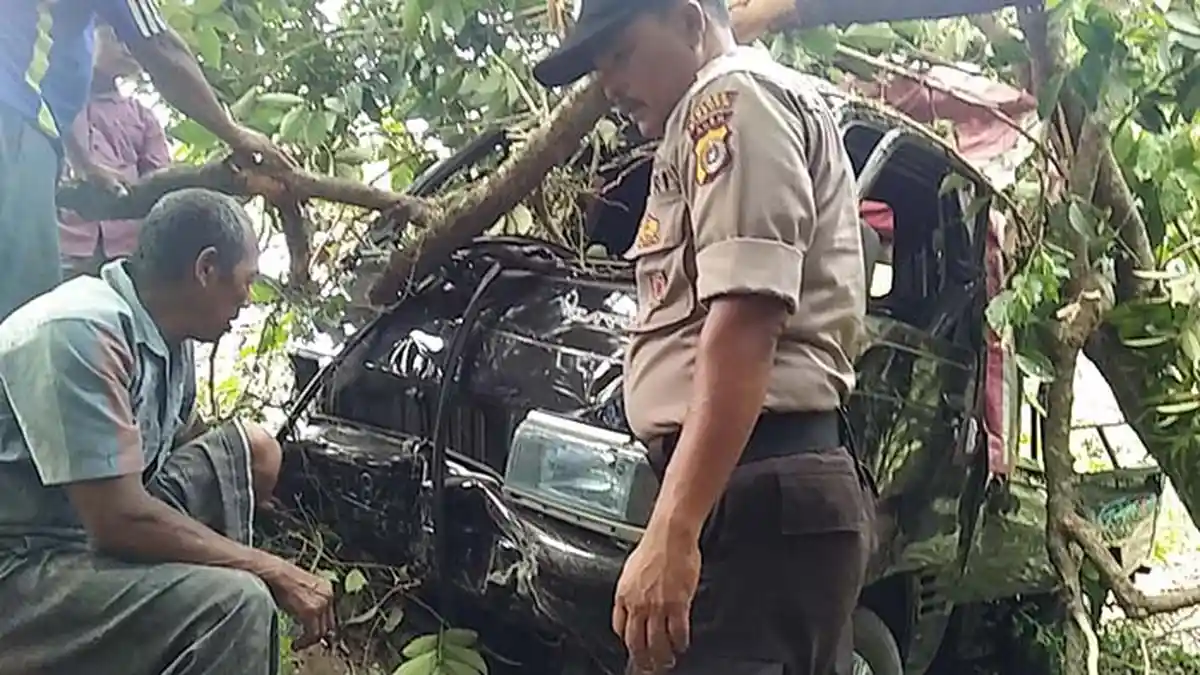 Mobil Pikap Tabrak Kedai dan Pohon di Bireuen, Ditumpangi Satu Keluarga, Ada 4 Bocah
