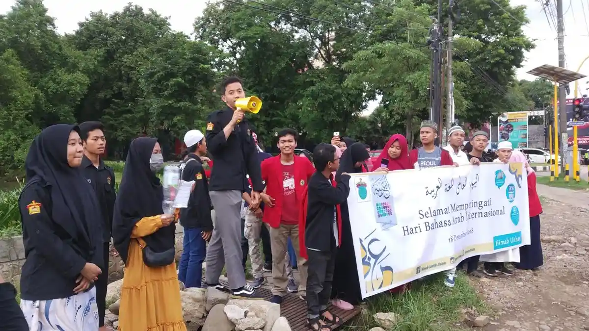 Peringati Hari Bahasa Arab Sedunia, Himab Unhas Gelar Aksi Damai