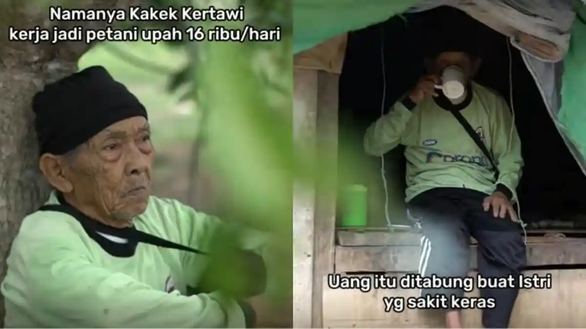 Viral Kakek Berusia 110 Tahun Cari Nafkah untuk Istri yang Sakit Keras, Penghasilan 16 Ribu Per Hari