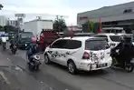 Lalu Lintas di Simpang Yasmin Arah Simpang Tol BORR Padat