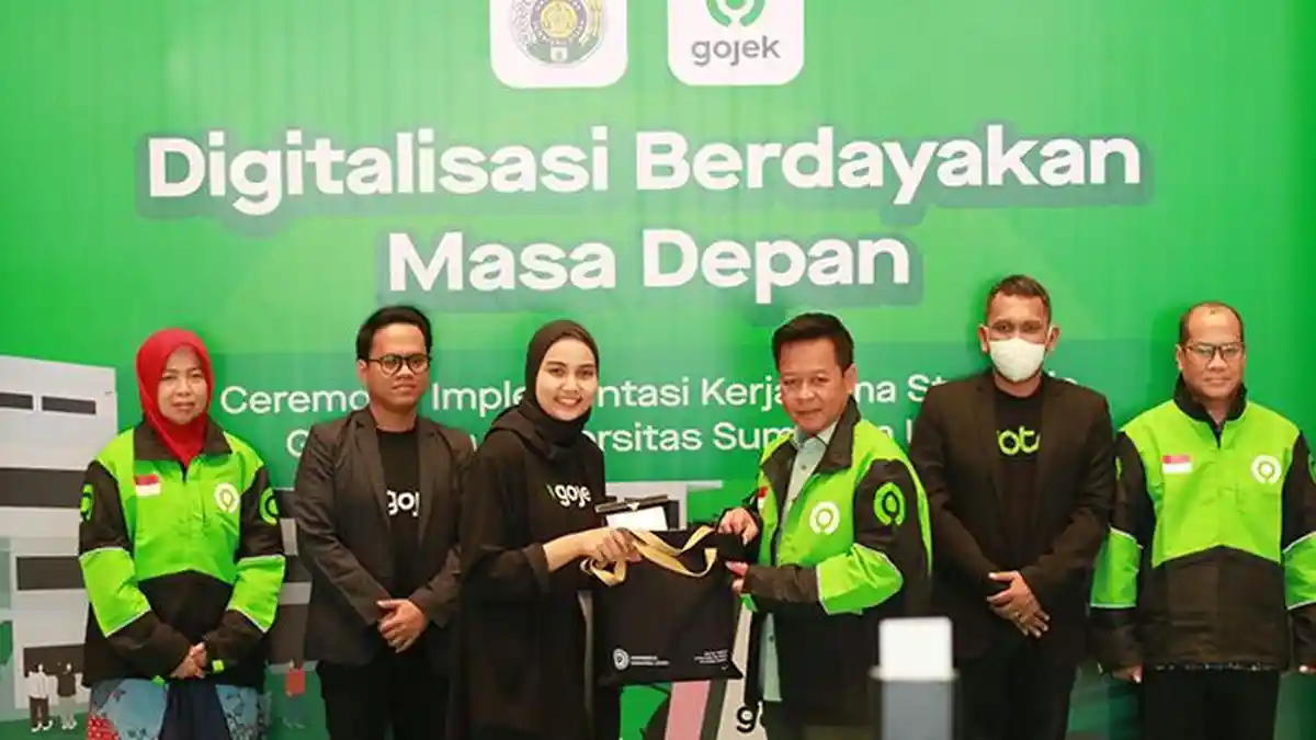Dorong Mahasiswa Sukses Memasuki Ekosistem Digital, Gojek Tandatangani Nota Kesepahaman dengan USU