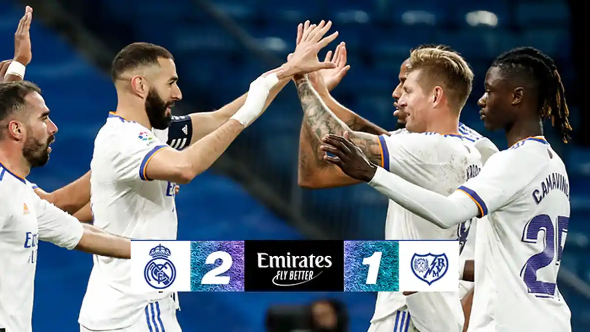 Hasil Real Madrid vs Rayo Vallecano, Toni Kroos & Karim Benzema Cetak Gol, Real Madrid Menang