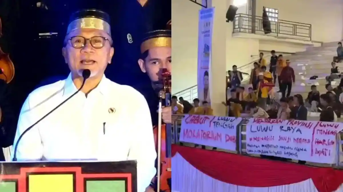 Aksi Pelajar Muhammadiyah Setop Pidato Zulkifli Hasan di Unismuh, Tuntut Pemekaran Luwu Raya