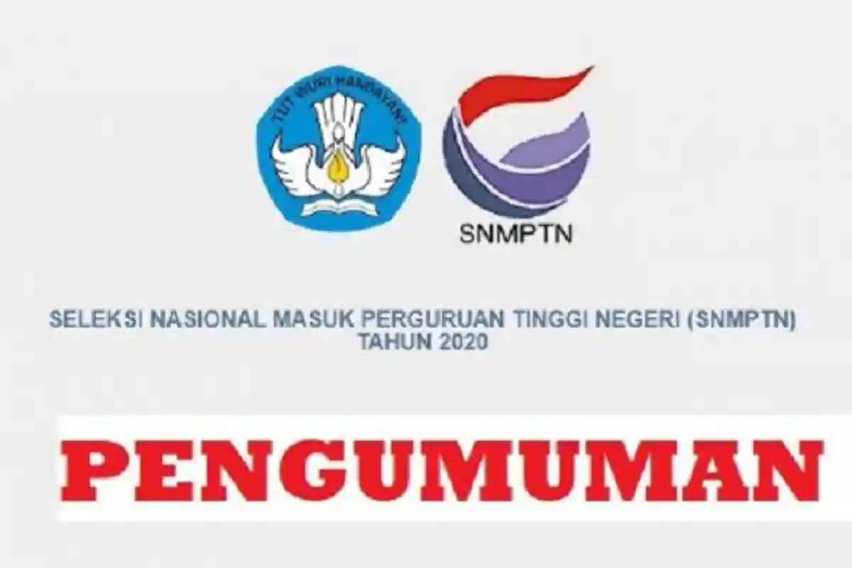 Cara Cek Pengumuman SNMPTN 2020 Unhas, UGM, ITB, UI, IPB, Unair di http://pengumuman.snmptn.ac.id/