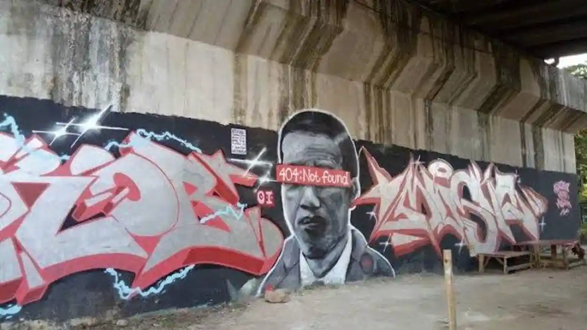 Mural Jokowi 404: Not Found Dihapus, Begini Penjelasan Lurah Batujaya
