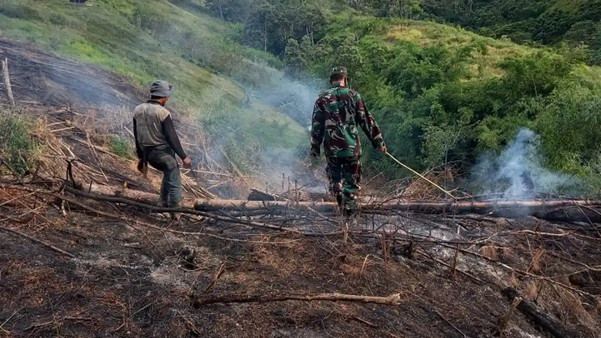Dua Titik Kebun Sere Wangi di Galus Terbakar, Mobil Pemadam Kebakaran Dikerahkan ke TKP Jinakkan Api