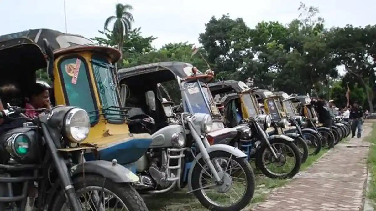 Mengenal BSA, Motor Gede Sisa Perang Dunia II yang Jadi Ikon Becak di Siantar