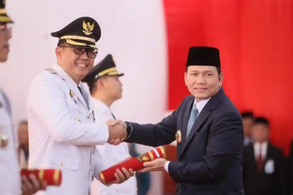 Muhammad Farid Resmi Dilantik Sebagai Pj Bupati Banyuasin Oleh  Pj Gubernur Sumsel, Elen Setiadi