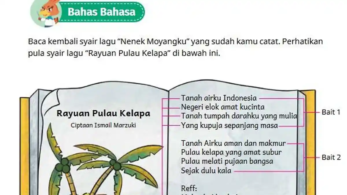 Kunci Jawaban Bahasa Indonesia Kelas 4 Halaman 154 Kurikulum Merdeka, Bahas Bahasa