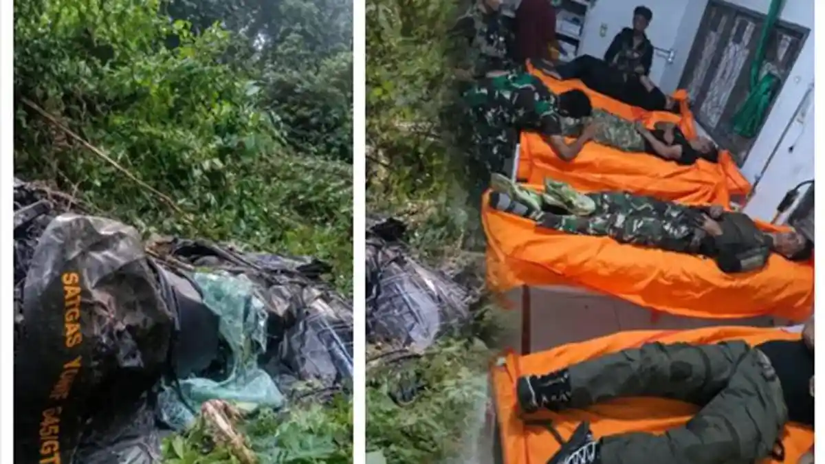 Sosok 4 Prajurit TNI Tewas Korban Mobil Satgas Yonif 645/GTY Terjun ke ...